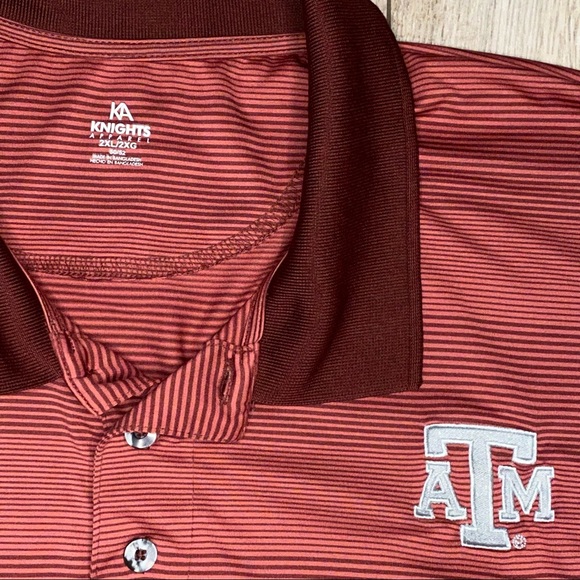 KA Nights Apparel Maroon Texas A&M Polo - Picture 2 of 5